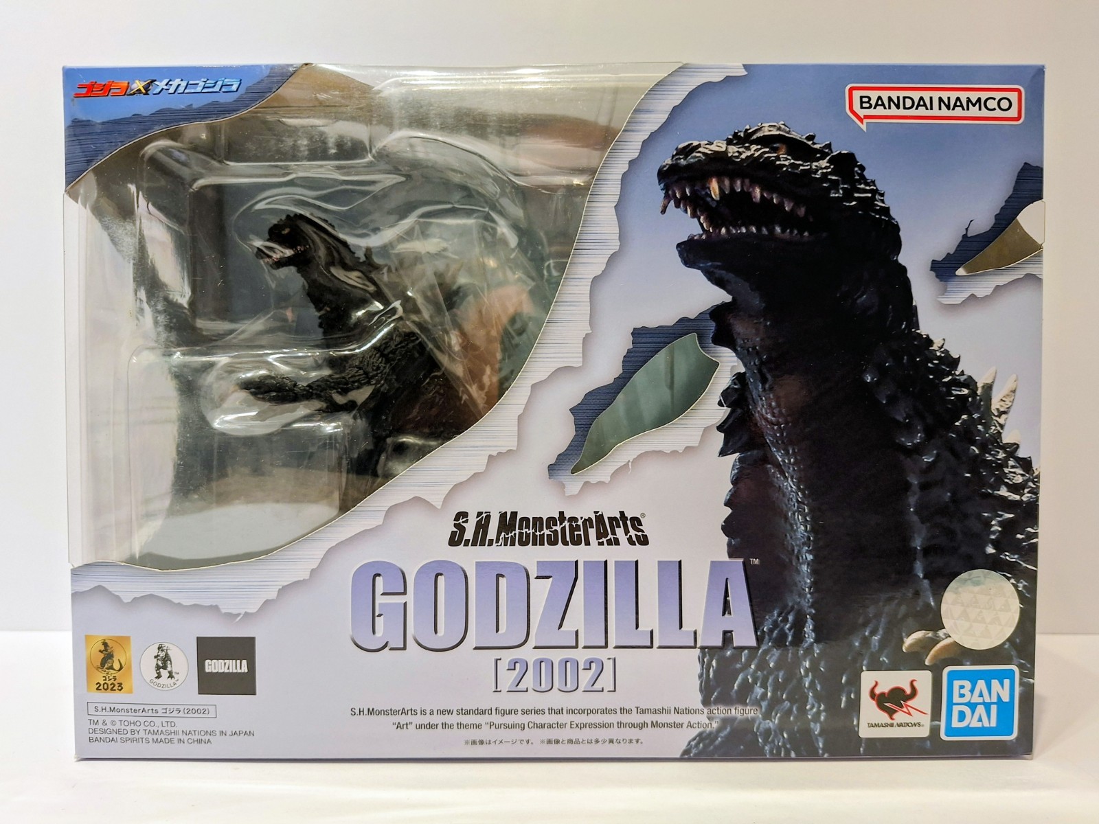 Bandai S.H.Monsterarts Godzilla 2002 Bandai Spirits Figure New !!!