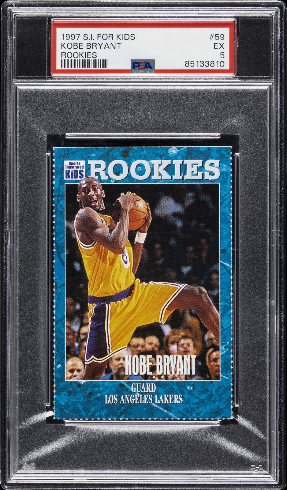 1997 S.I. FOR KIDS ROOKIES ROOKIES #59 KOBE BRYANT PSA 5