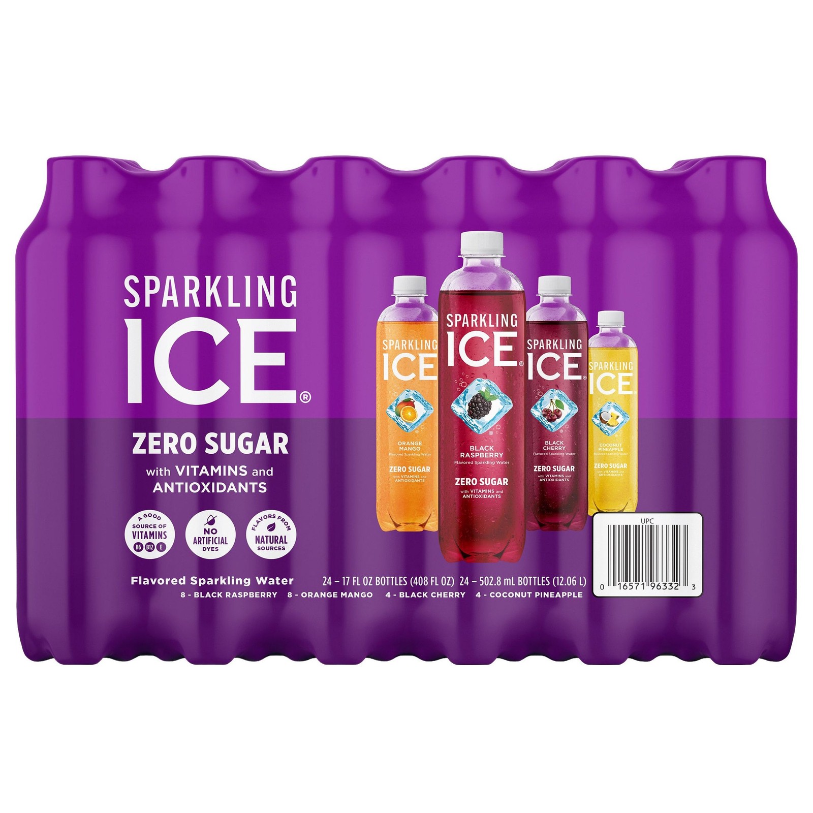 Sparkling Ice Zero Sugar Variety Pack, 17 fl oz, 24-Pack