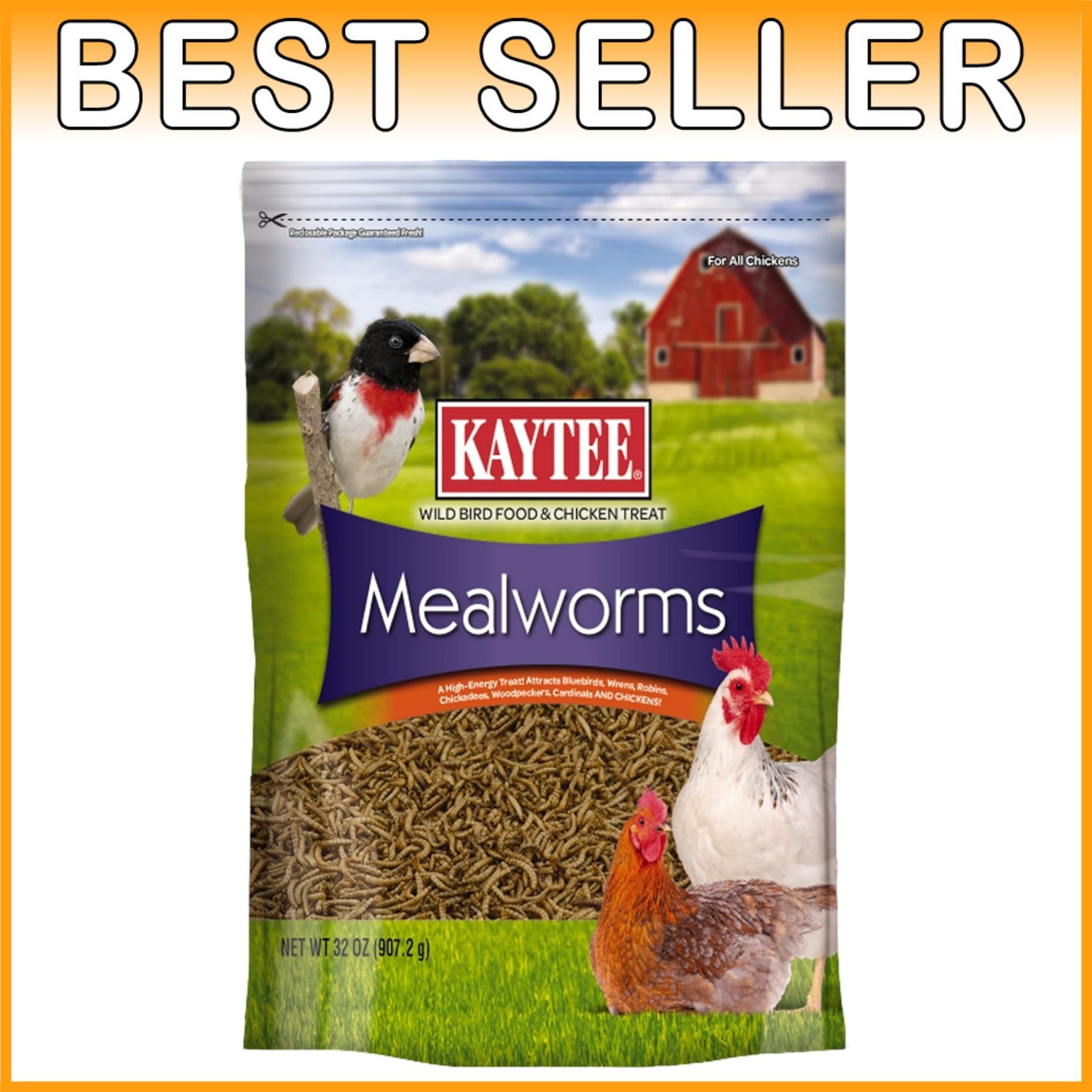 Nutritious Mealworms for Bluebirds, 2lb