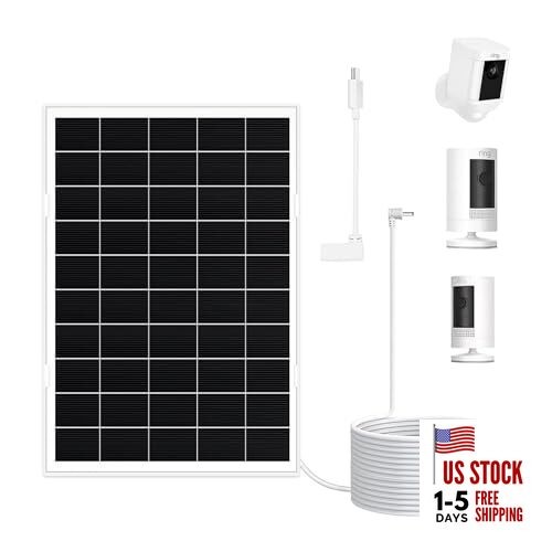 [8W Ultra-Output] 1 Pack Solar Panel for Ring Camera Battery Models - 33% 