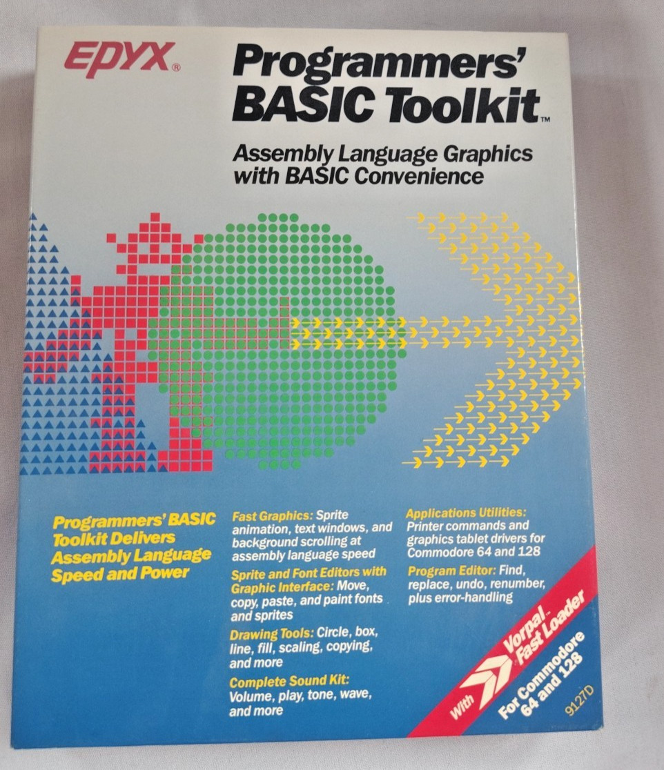 Epyx Programmers Basic Toolkit Commodore 64 And 128 Untested