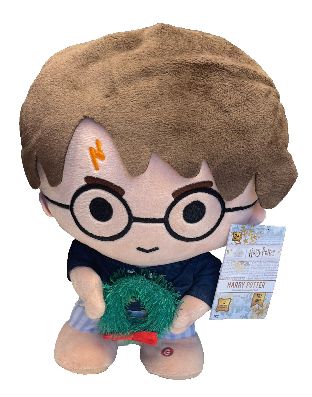 NWT Gemmy Wizarding World of Harry Potter Animated Plush Christmas At Hogwarts