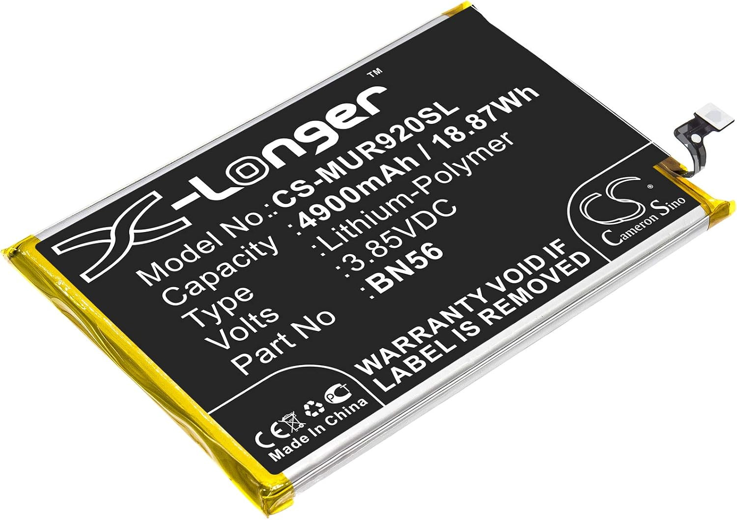 AQQXING New Rechargeable Battery for M2 Pro (4900Mah)