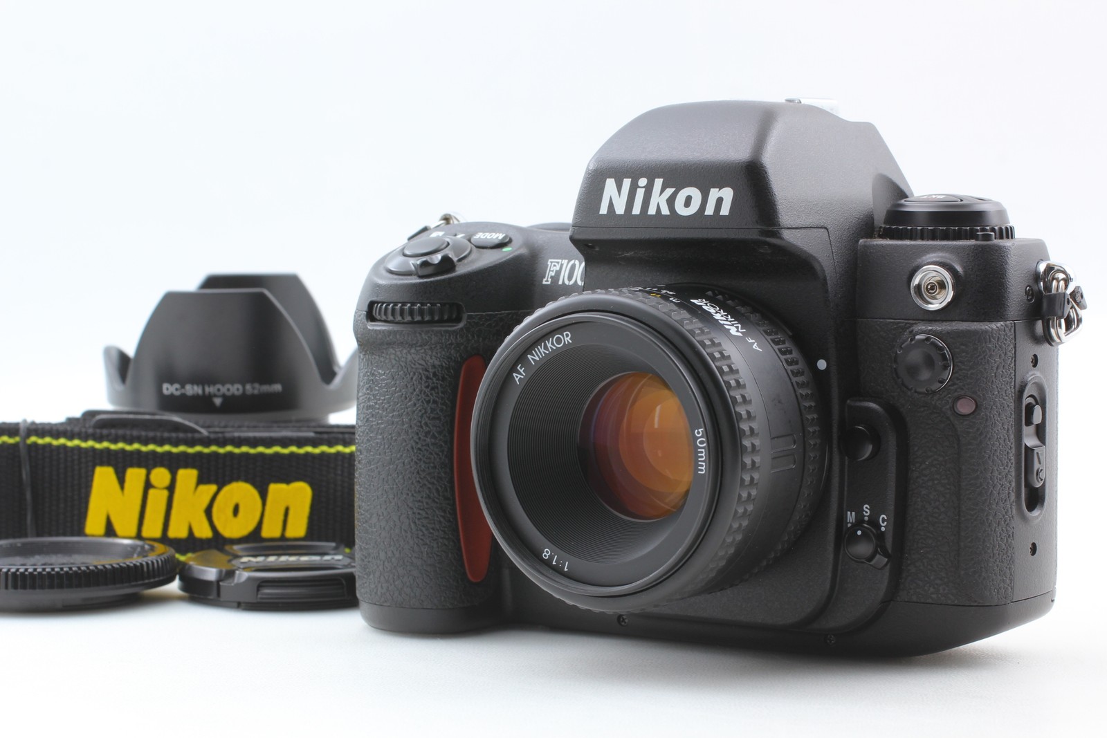 No Sticky [ MINT w/ Strap ] Nikon F100 35mm Camera AF 50mm f/1.8 Lens From JAPAN