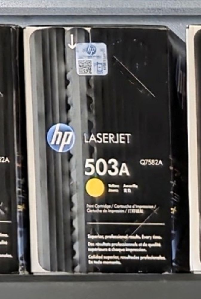 HP Genuine/Original 503A Q7582A Yellow Laser Toner Cartridge for HP LaserJet