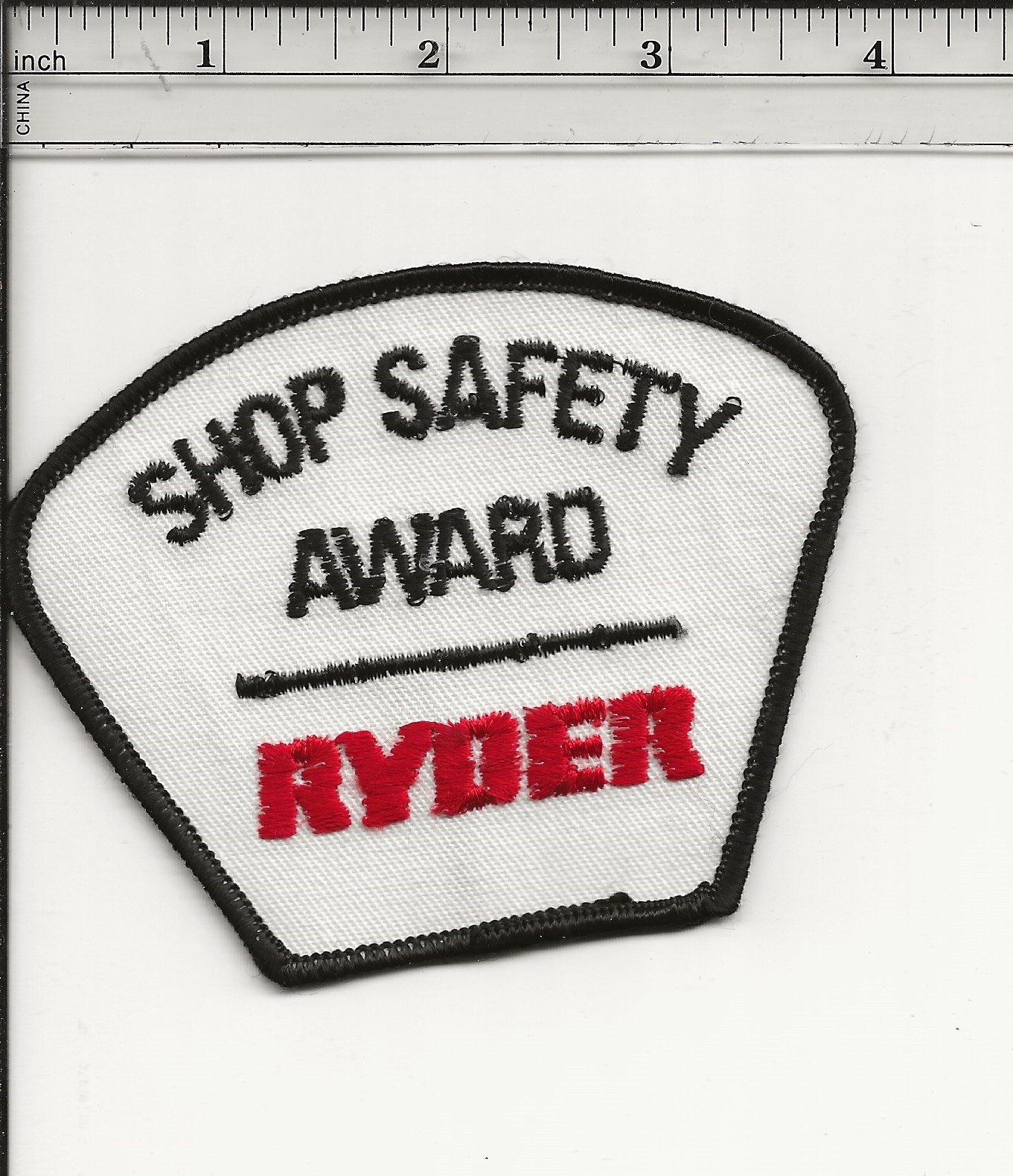 Ryder Shop Safety trucking company patch
