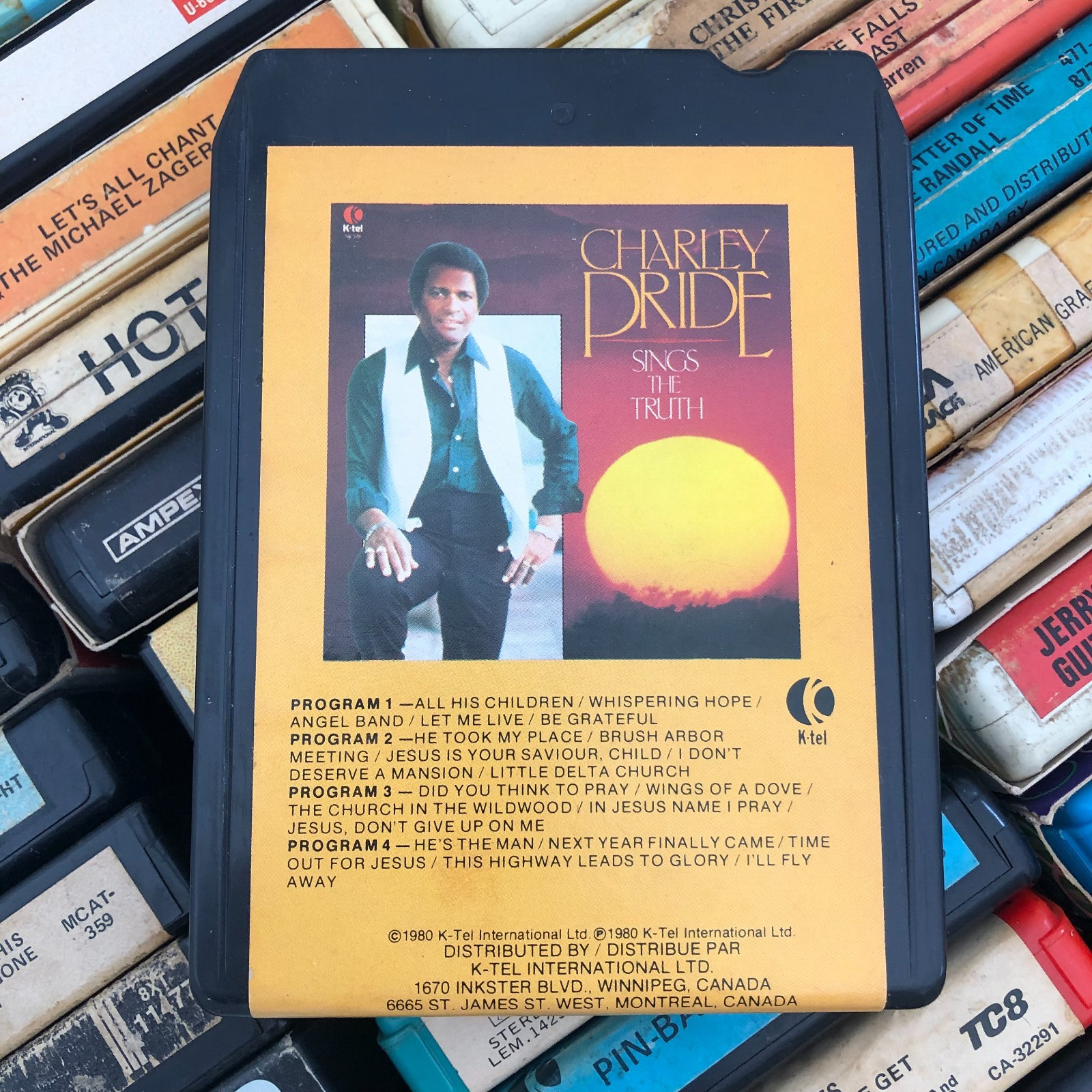 (K-Tel) Chaley Pride : Sings the Truth (1980) 8 Track Tape CA