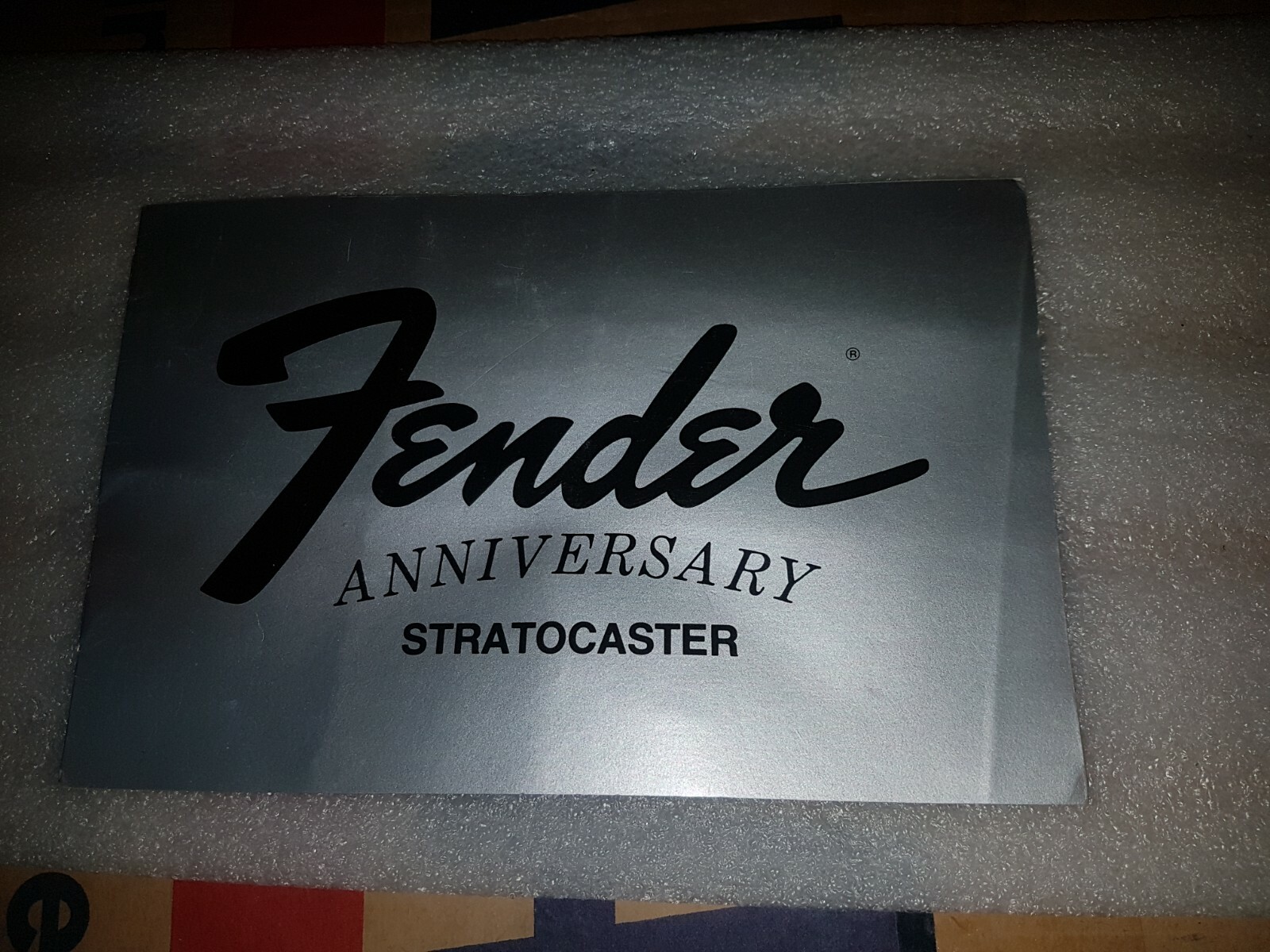 1979 FENDER STRATOCASTER SILVER ANNIVERSARY MANUAL HANG TAG