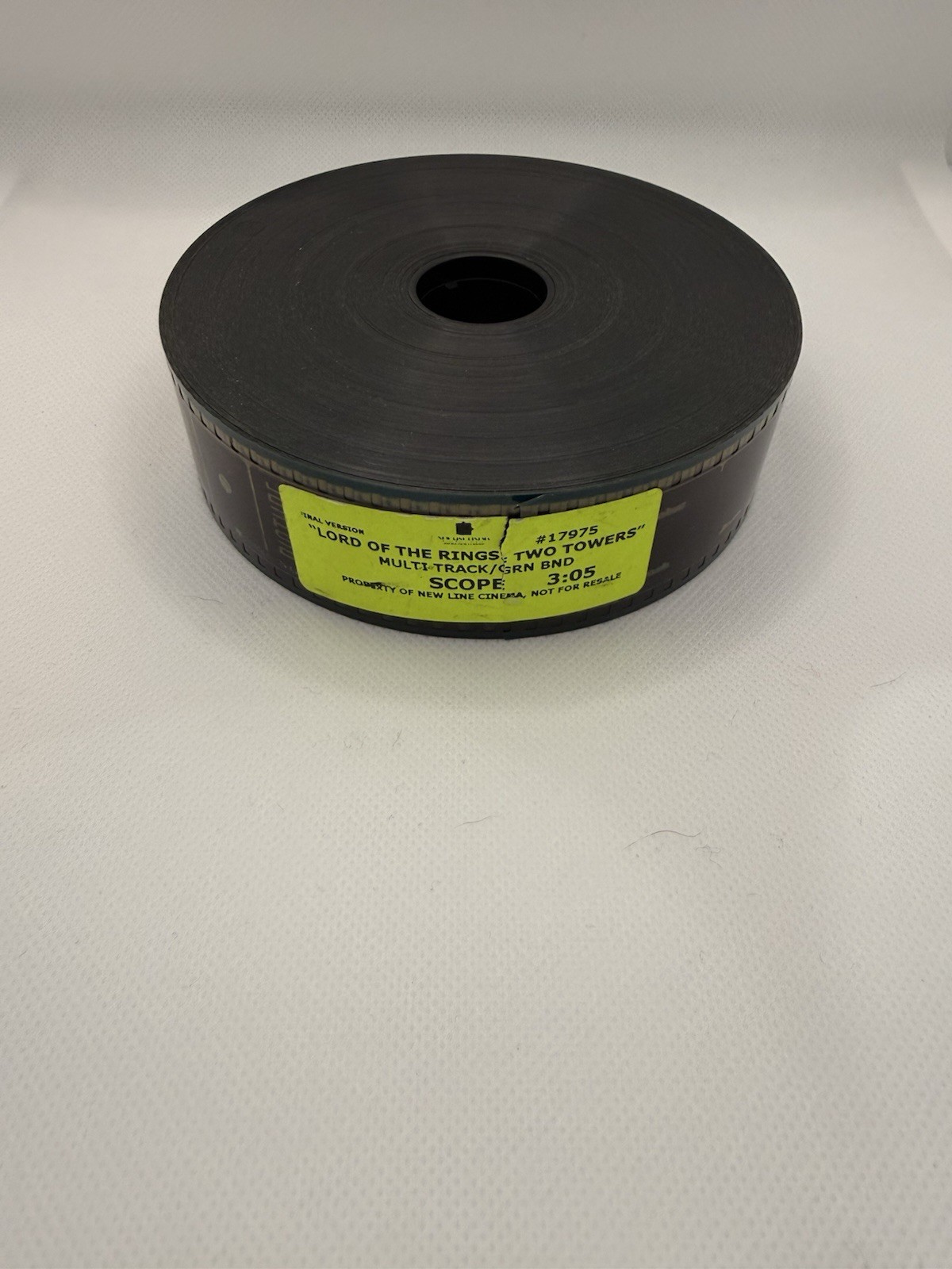 Lord Of The Rings Two Towers 35mm Final Film Trailer New Rare Hobbit LOTR Green