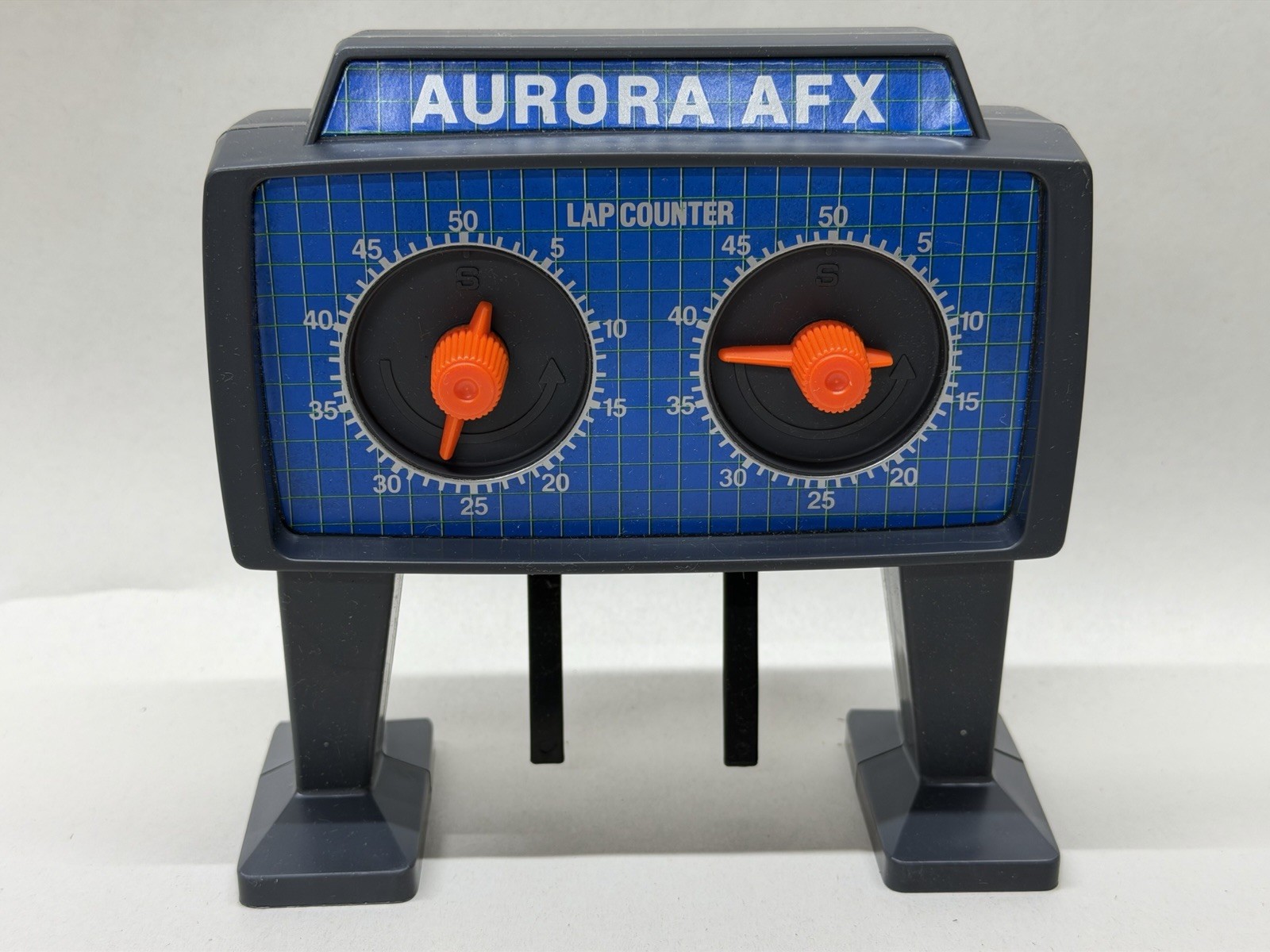 TOMY AURORA AFX LAP COUNTER # 8629 NO BATTERIES REQUIRED GRAY/BLUE HO SLOT CAR