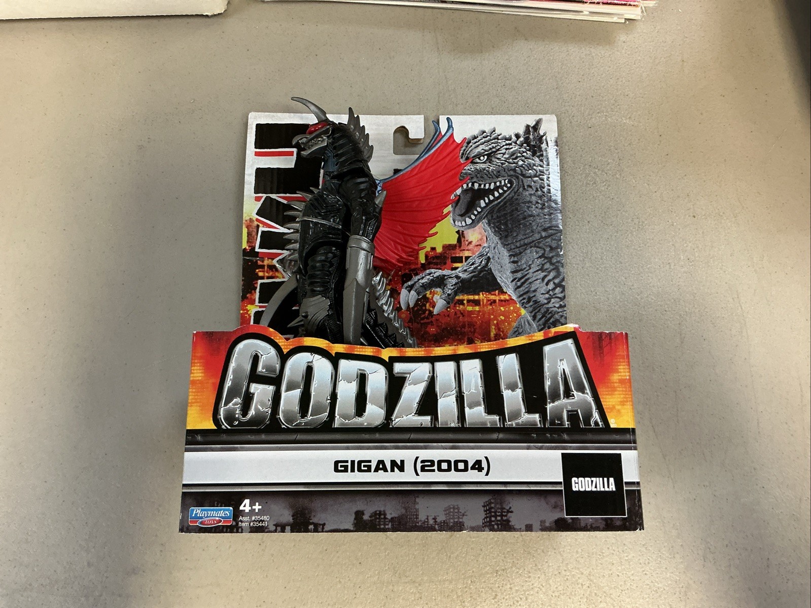 GODZILLA PLAYMATES GIGAN 2004 FIGURE NEW SEALED