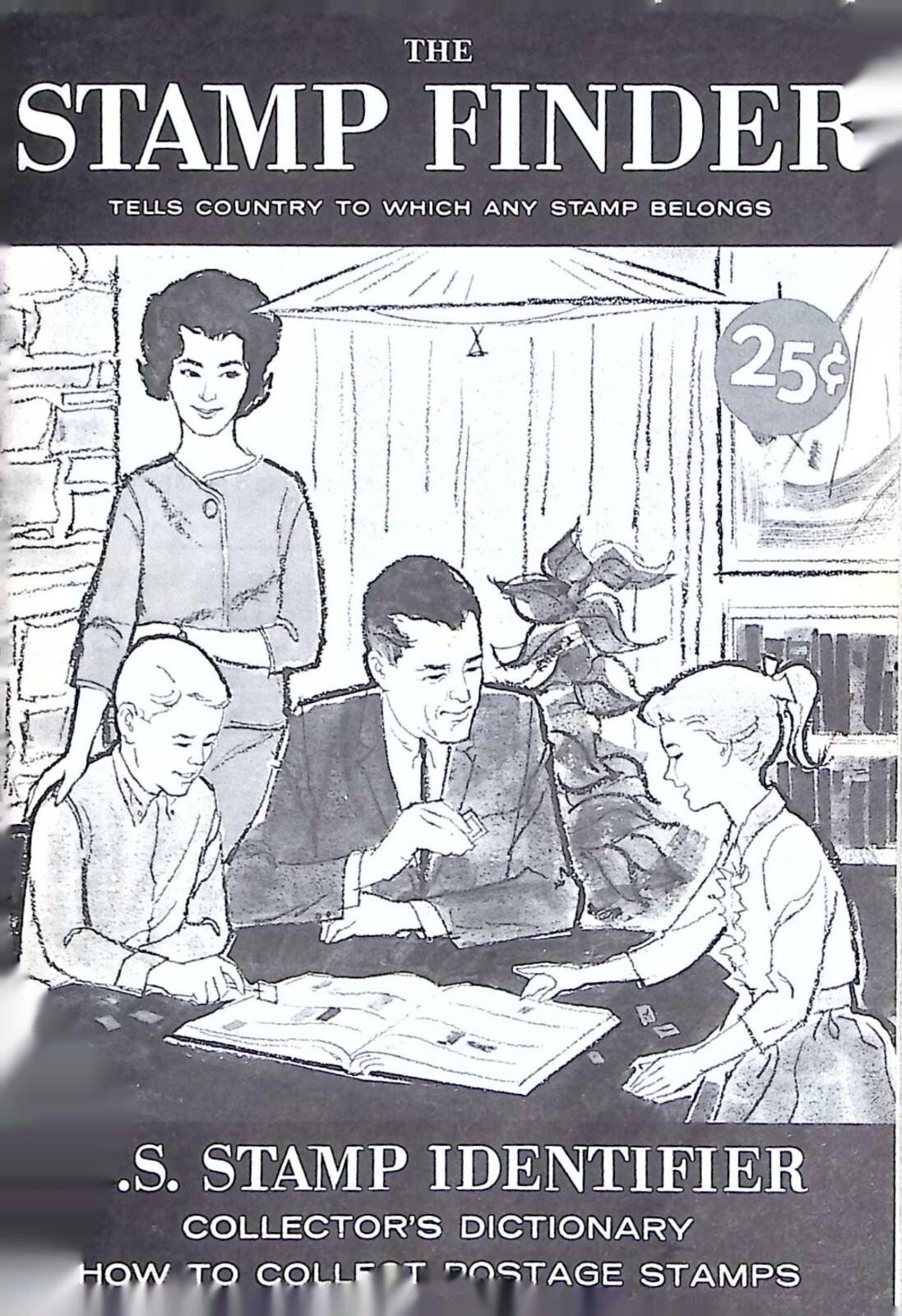 Stamp Finder Stamp Country Identifying Book Vintage HE Harris & Co. Boston MA