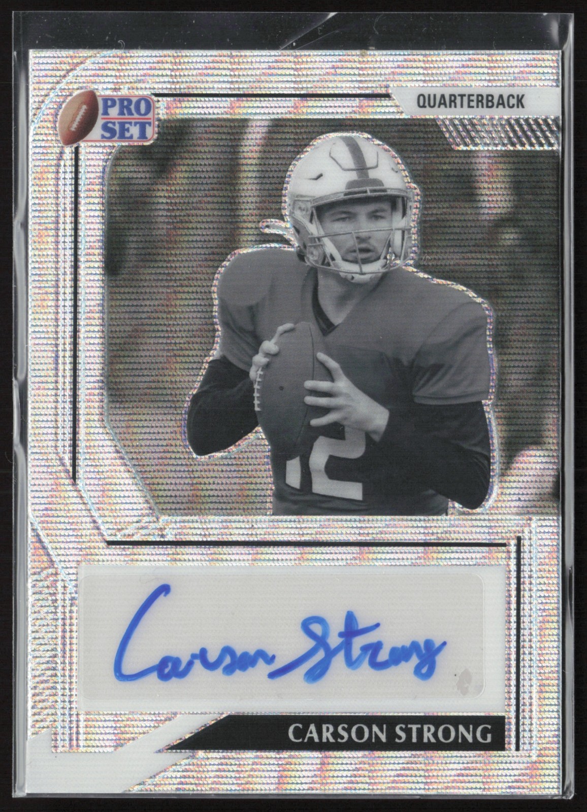 2022 Pro Set Metal Carson Strong Wave Silver /40 #PA-CS1 RC Auto