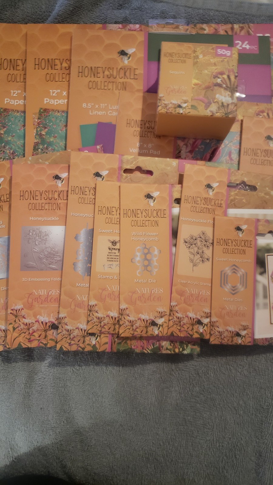 Crafters Companion "Honeysuckle Collection" Paper, Stamps and Dies