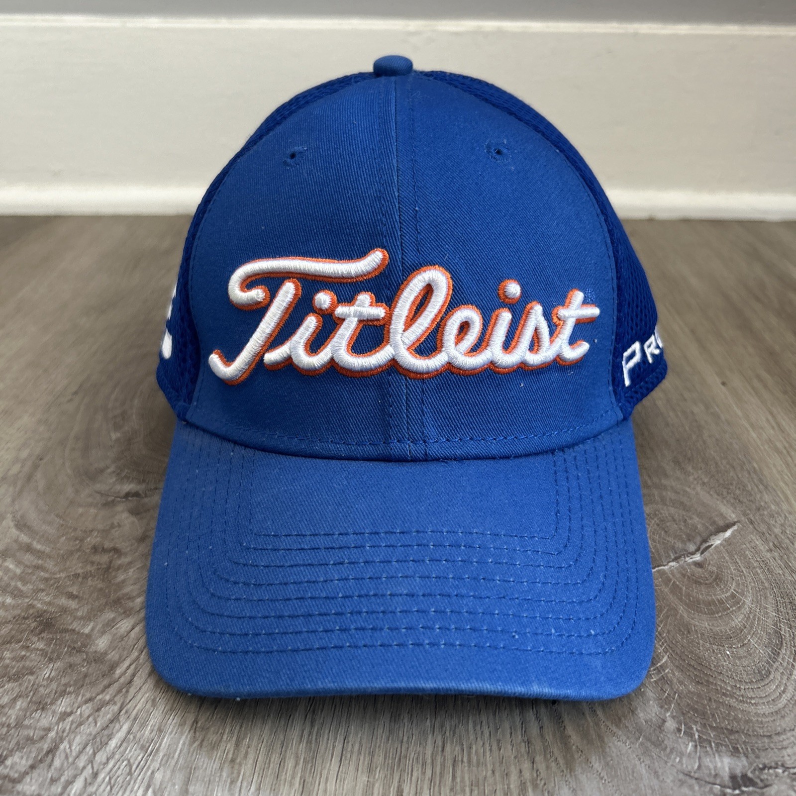Titleist Footjoy FJ Pro V1 Hat Royal Blue Small Medium New Era Athletic Golf Cap