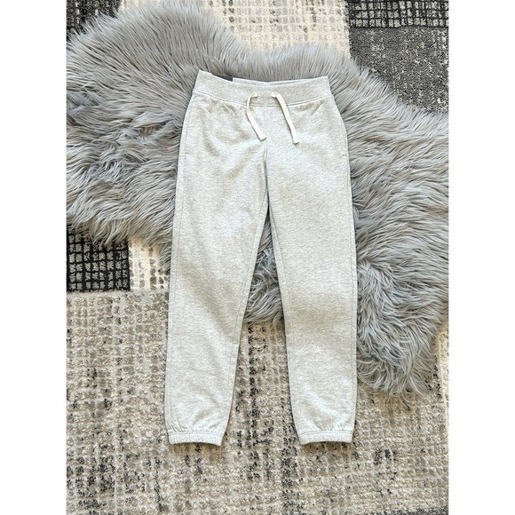 GAP Girl's French Terry Lined Elastic Waistband Grey Jogger Pant Youth Size 8