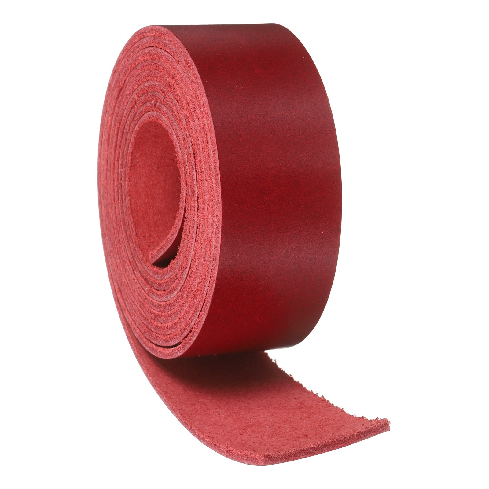 Full Grain Leather Strap, 0.8 Inches Wide x 53 Inches Long,Burgundy