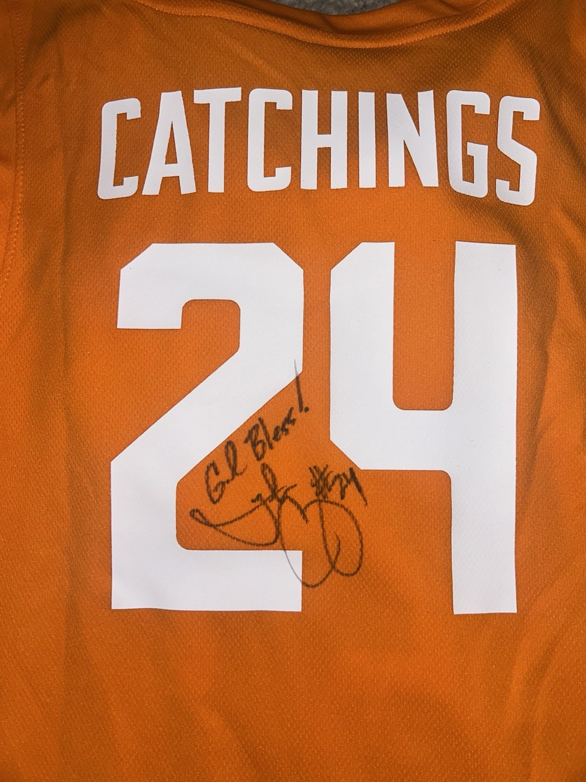 NCAA Women's Tennessee Volunteers Signed #24 Basketball Catchings Jersey