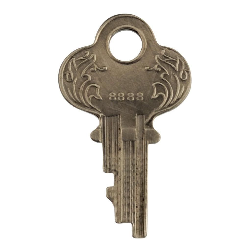 BASSETT STEAMER TRUNK Key - Code 8888 - Antique Key Vintage Key - ref.k332