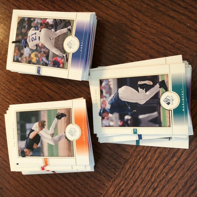 2000 SP Authentic complete set #1-90 w/Ripken/Pedro/Jeter/Bonds/Griffey+ - L795