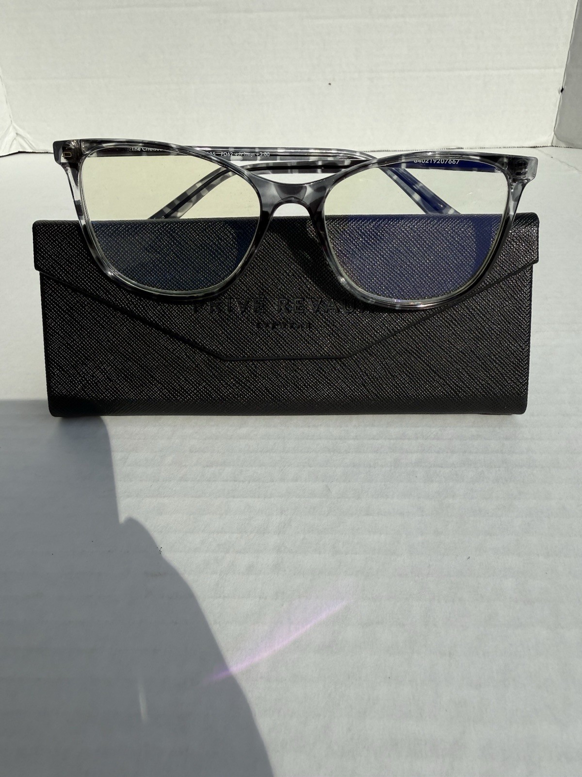 Prive Revaux Blue Light Reader Black And Clear Tortoise The Chelsea 55/17 +3.00