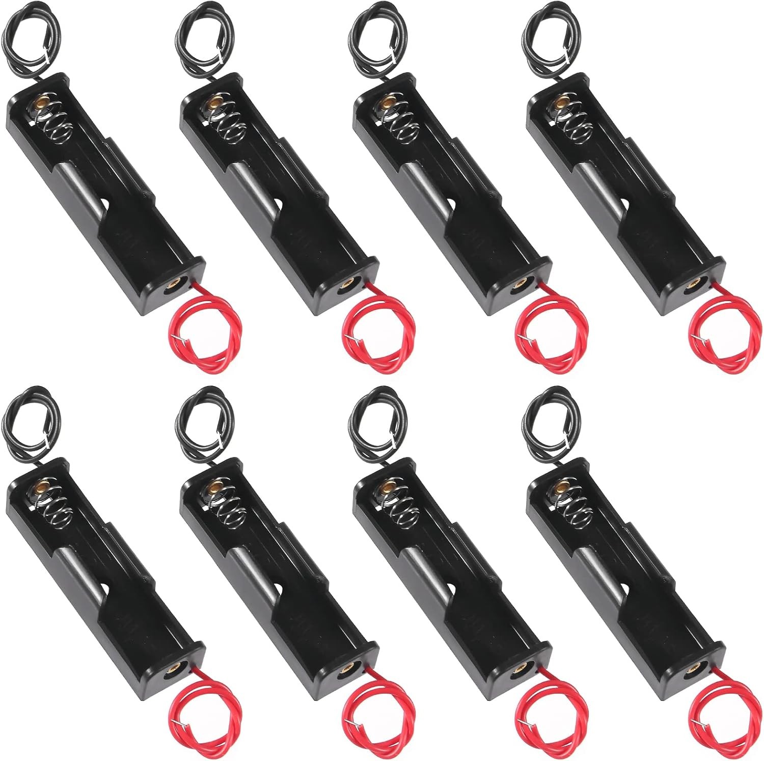 (Pack of 8 Single AA Battery Holder, 1 X 1.5V AA Battery Holder, AA Battery Hold