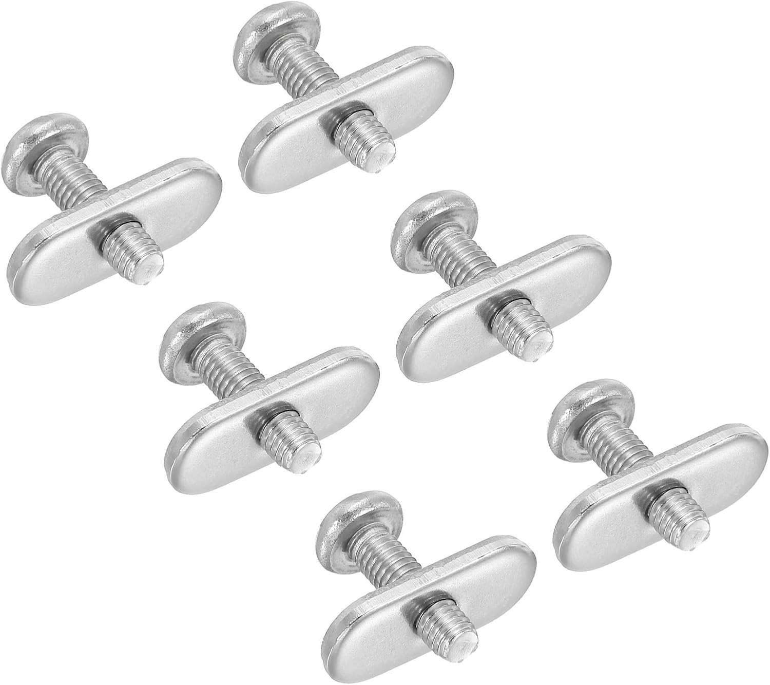 316 Stainless Steel Kayak Rail Track Screws Track Nuts 6 Pack Hardware Gear Moun