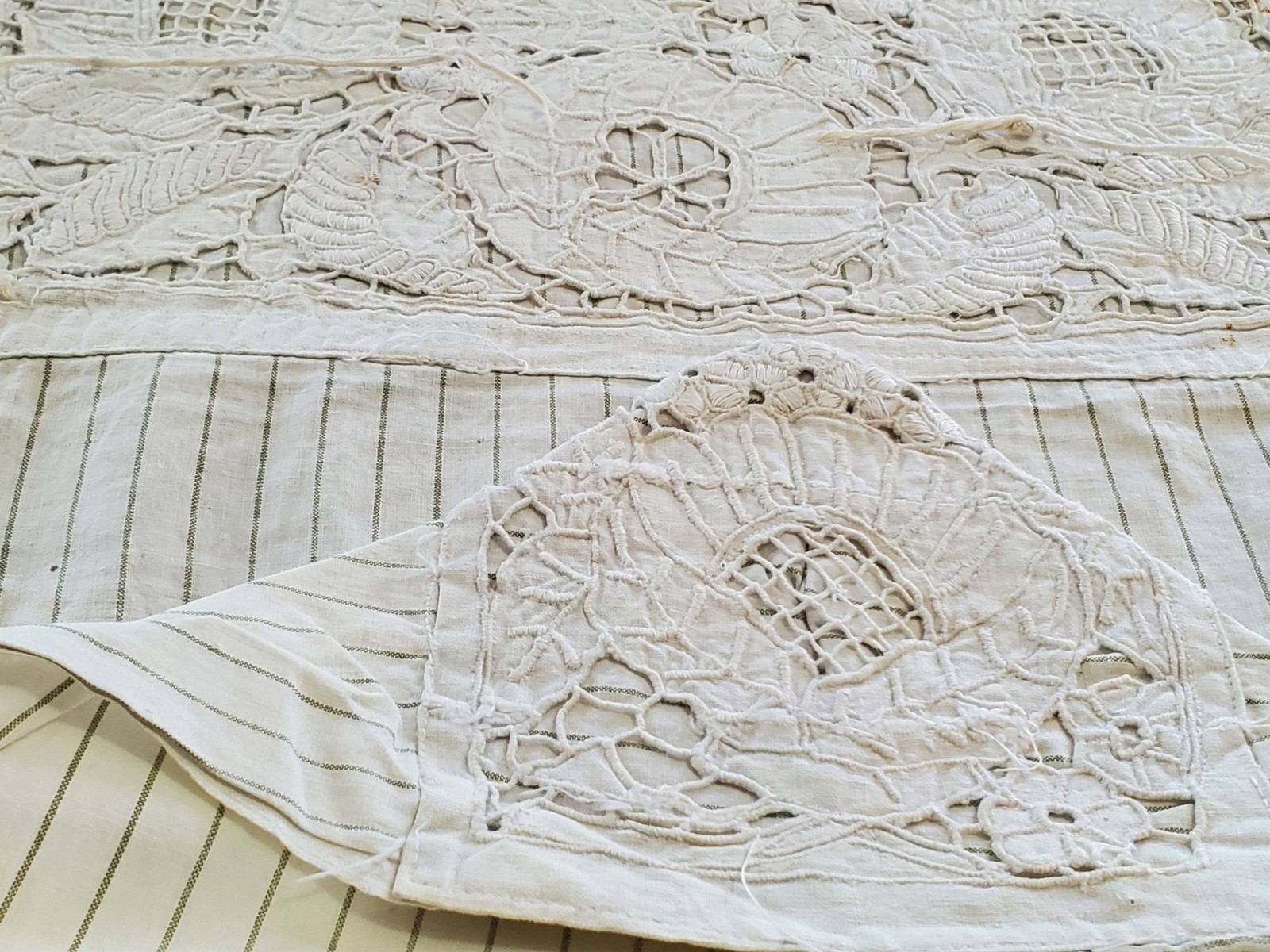 Traditional embroidered headpiece Poculica from the Posavina region of Croatia