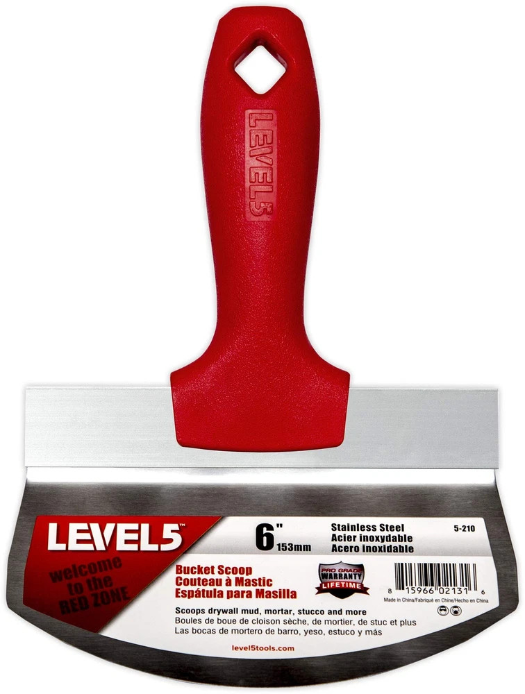 Premium Quality 6 Inch Stainless Steel Putty Knife Ergonomic Handle Profess