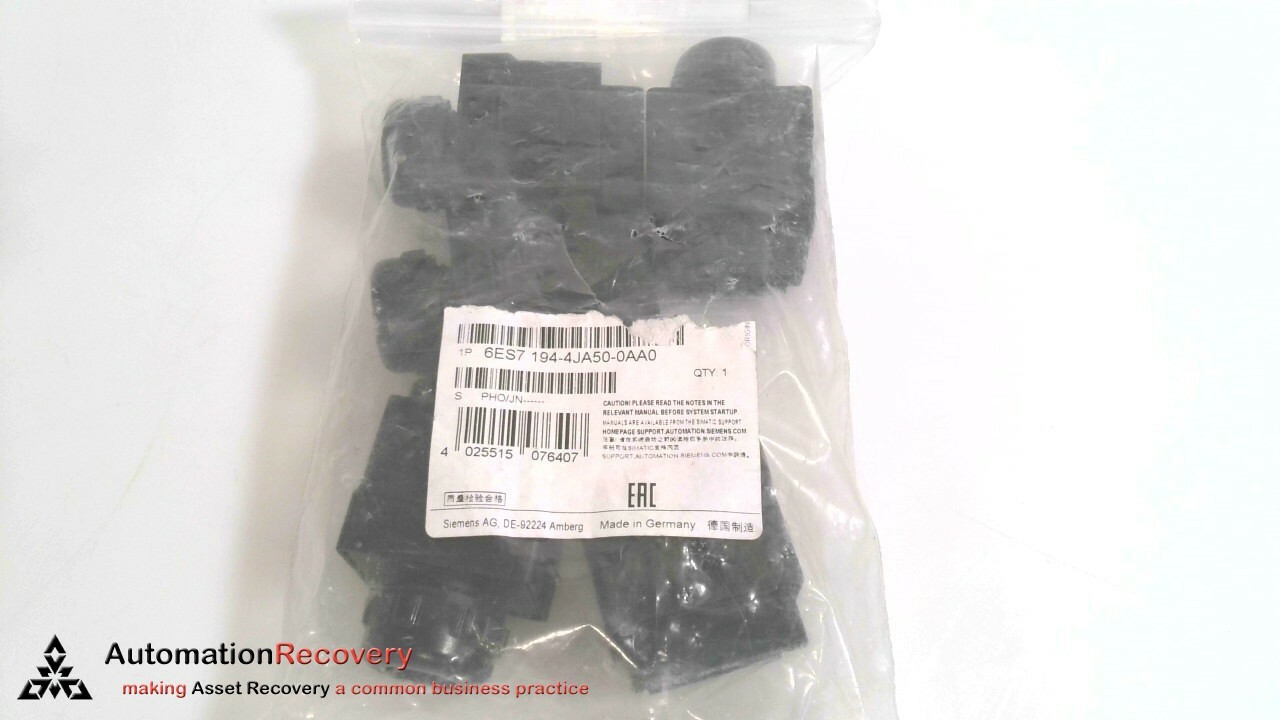 SIEMENS 6ES7-194-4JA50-0AA0, SIMATIC DP,PROFINET IO COVER CAPS, NEW #287110