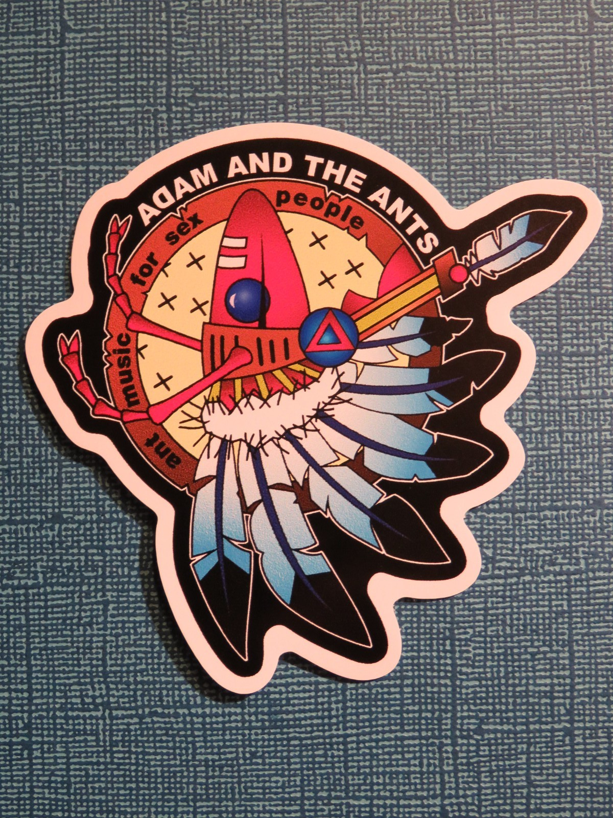 3.5" Music STICKER ~ ADAM and the ANTS: London New Wave Pop Band Formed in 1977