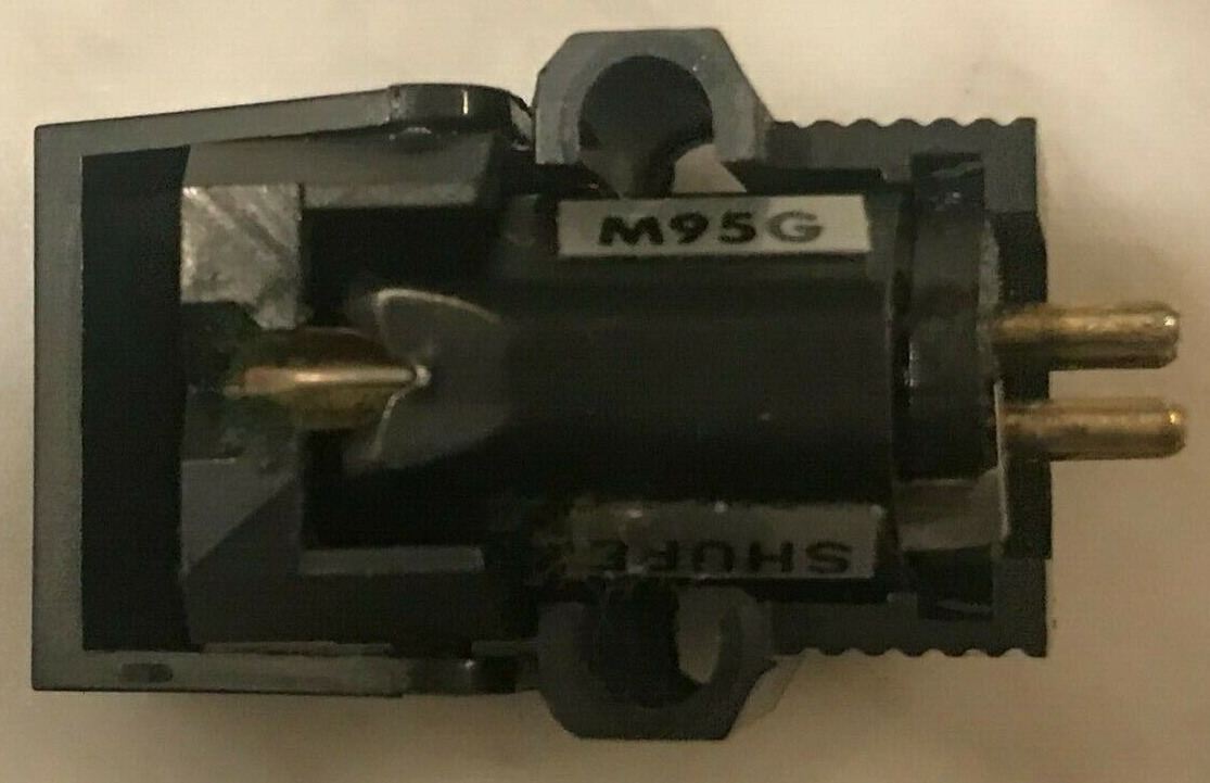 SHURE M95G CARTRIDGE AND GENUINE SHURE NUDE ELLIPTICAL STYLUS WITH NEEDLE GUARD