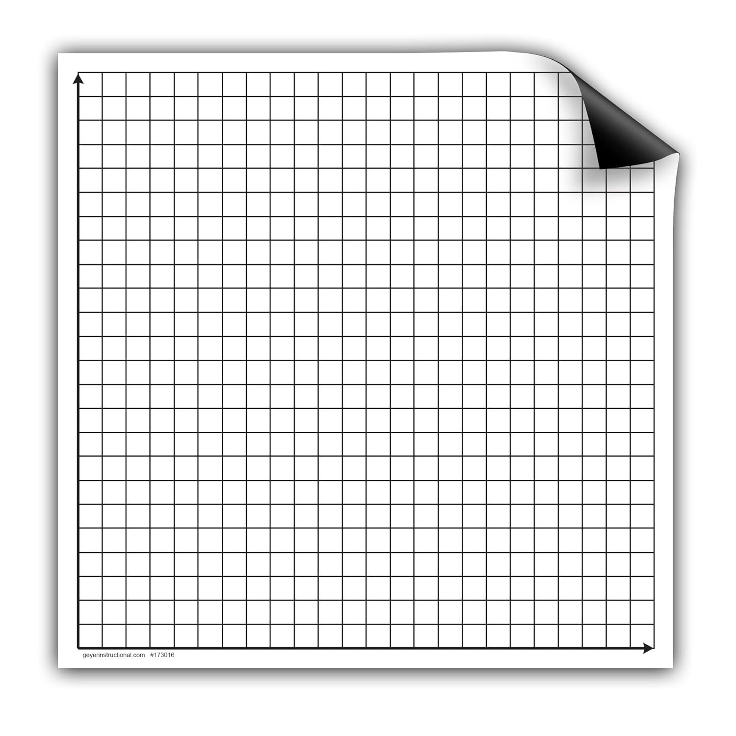 173016 1ST Quadrant Dry Erase Magnet, 20X20-0.75" Sqaure