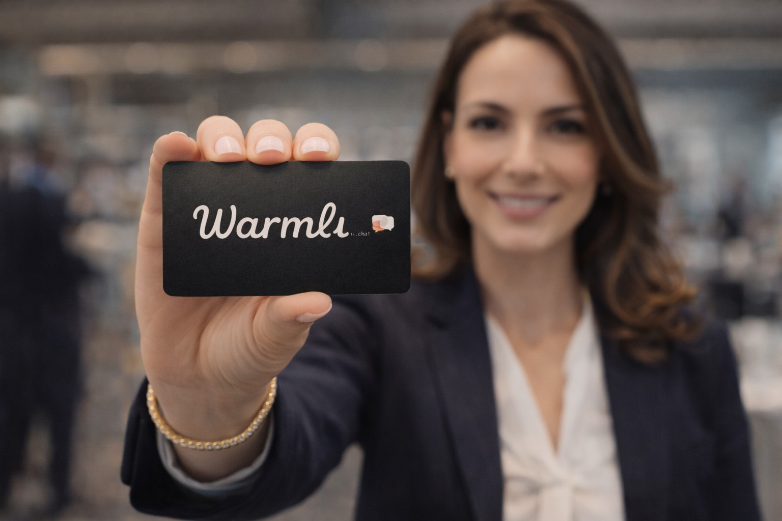 NFC & QR code Business Card by Warmli – Digital Contact Sharing – Plastic