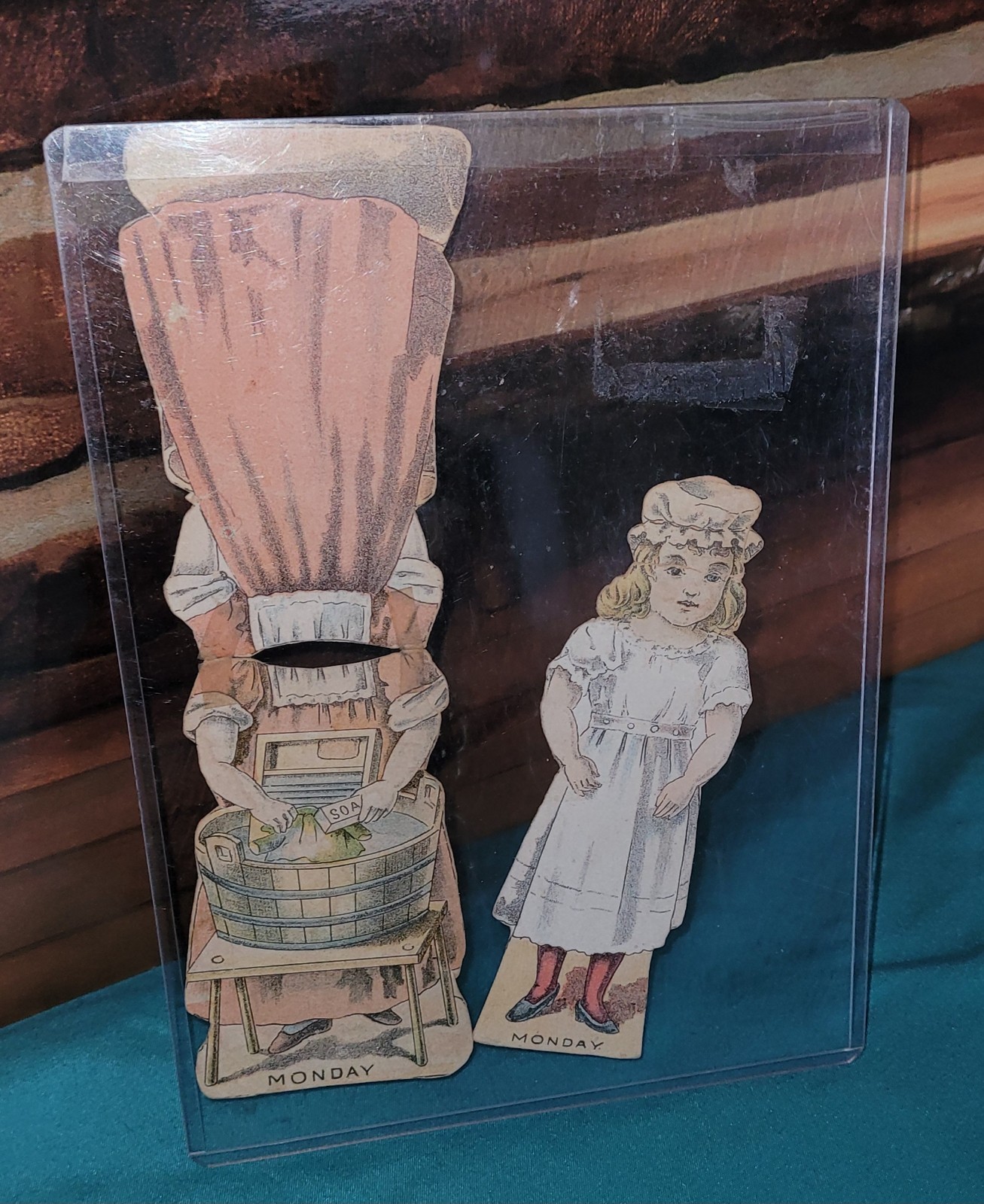 Antique Vintage Victorian Paper Doll And Outfit Advertising Goodwill Soap Rare 