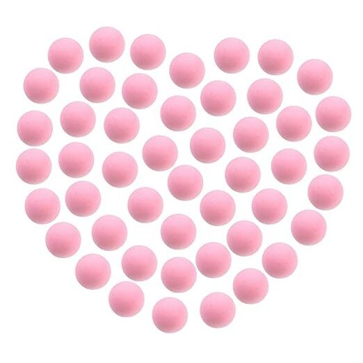 48 Pieces Power Popper Refill Balls Soft Foam Balls Approx 1.2 Inch in Pink