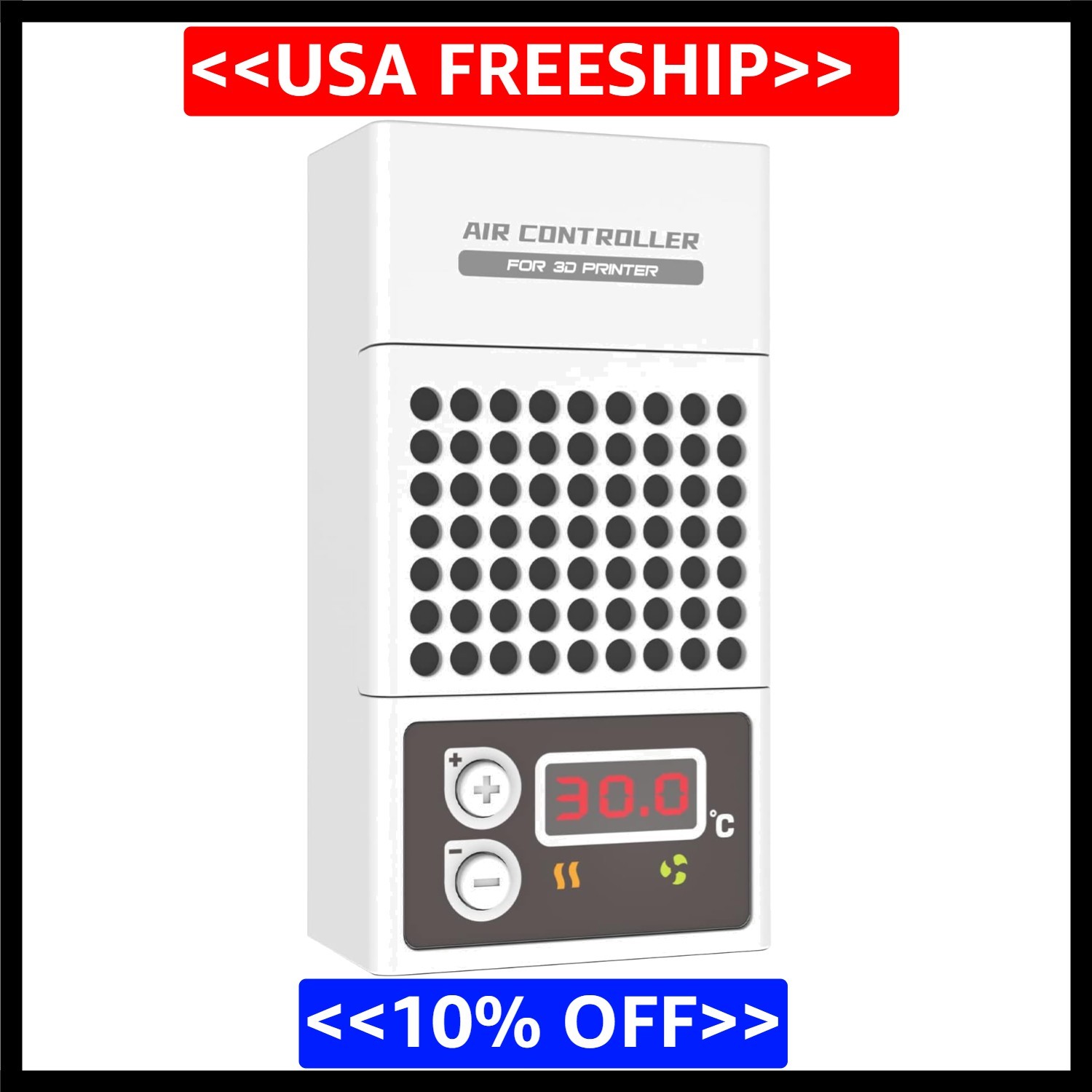 Youyoute Mini Heater for 3D Printer, Resin Printer Temperature white