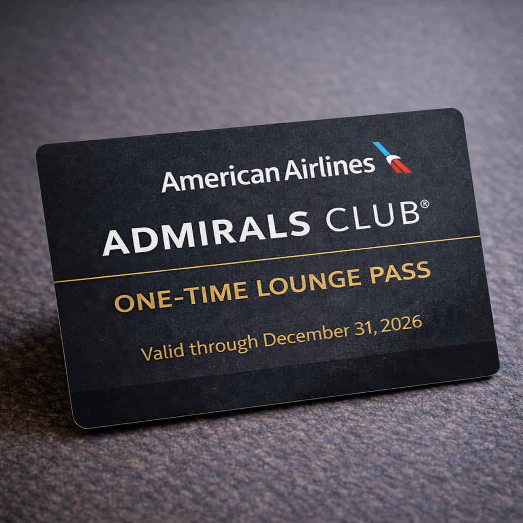 American Airlines Admirals Club Lounge Pass - Expires Dec 31 2026 - E-Delivery