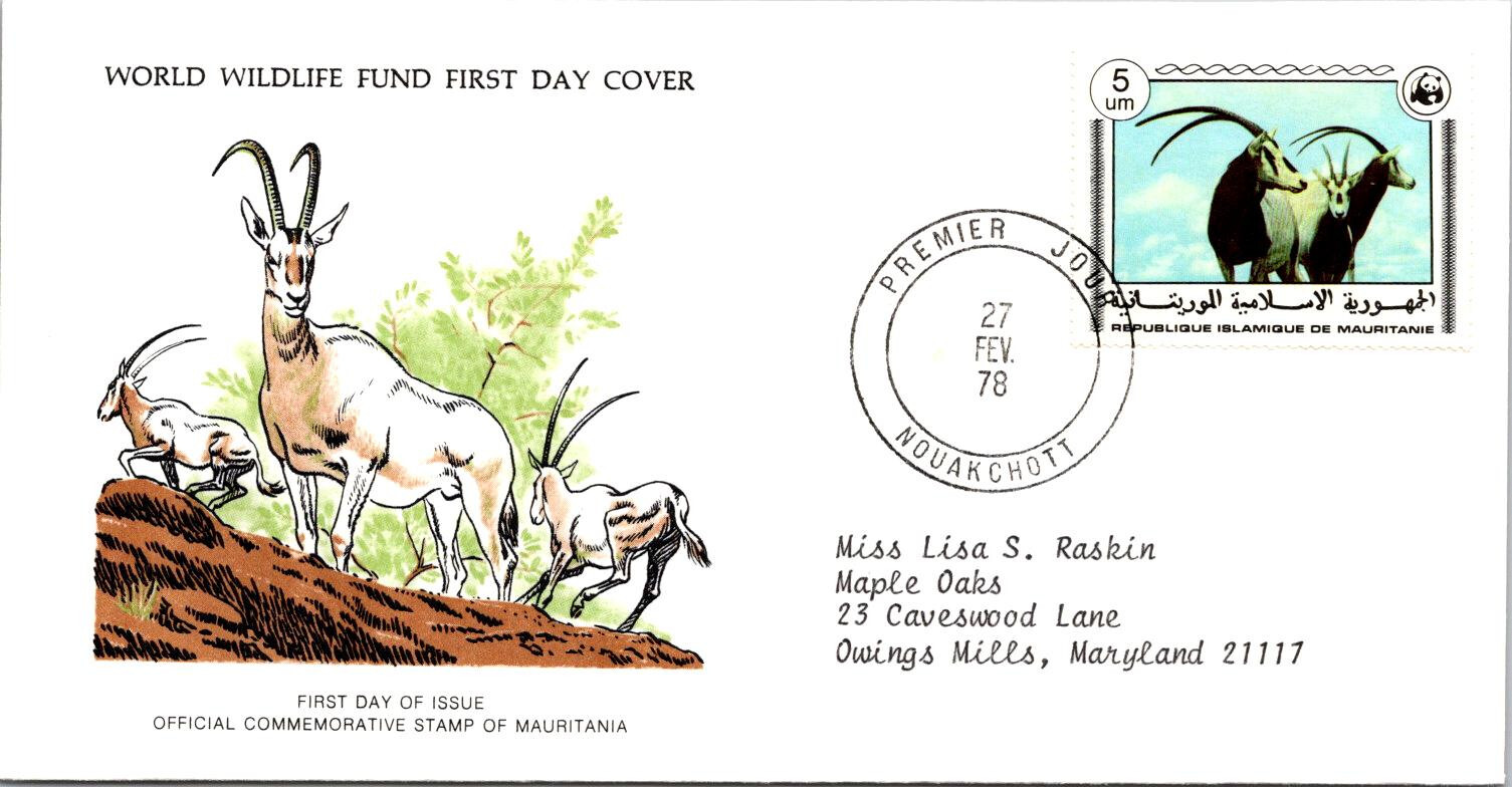 FDC Republique Islamique De Mauritanie - Oryx Of Comm.Stamp 1978 - A00033