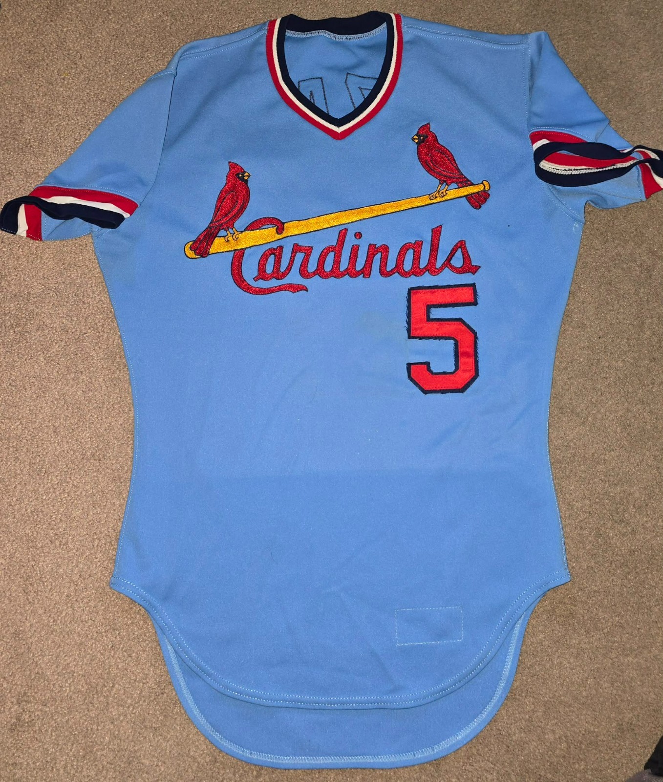 St Louis Cardinals 1982 Game Worn Jersey World Series Season