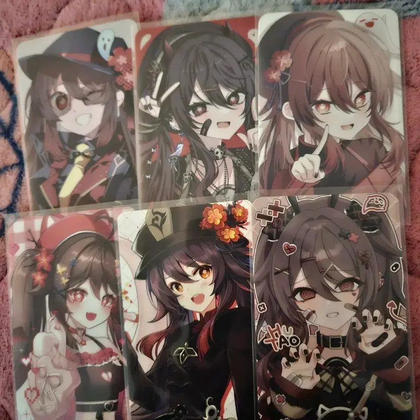 Genshin Impact Walnut Photo Cards Set of 6 Collectibles