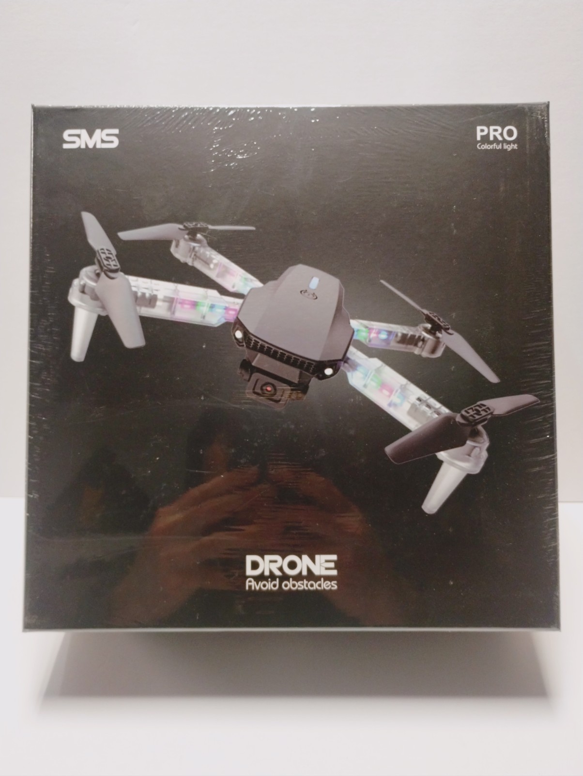 Drone SMS RC PRO Color Flight Avoid Obstacles 4K HD Camera Sealed New In Box!