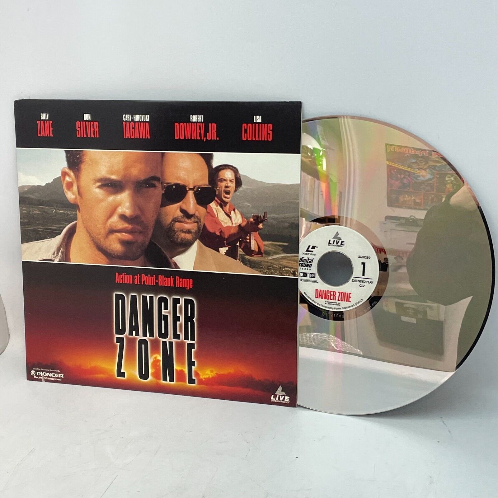 Danger Zone Laserdisc Movie OG US 1995 Edition VG+/VG+ Robert Downey Jr