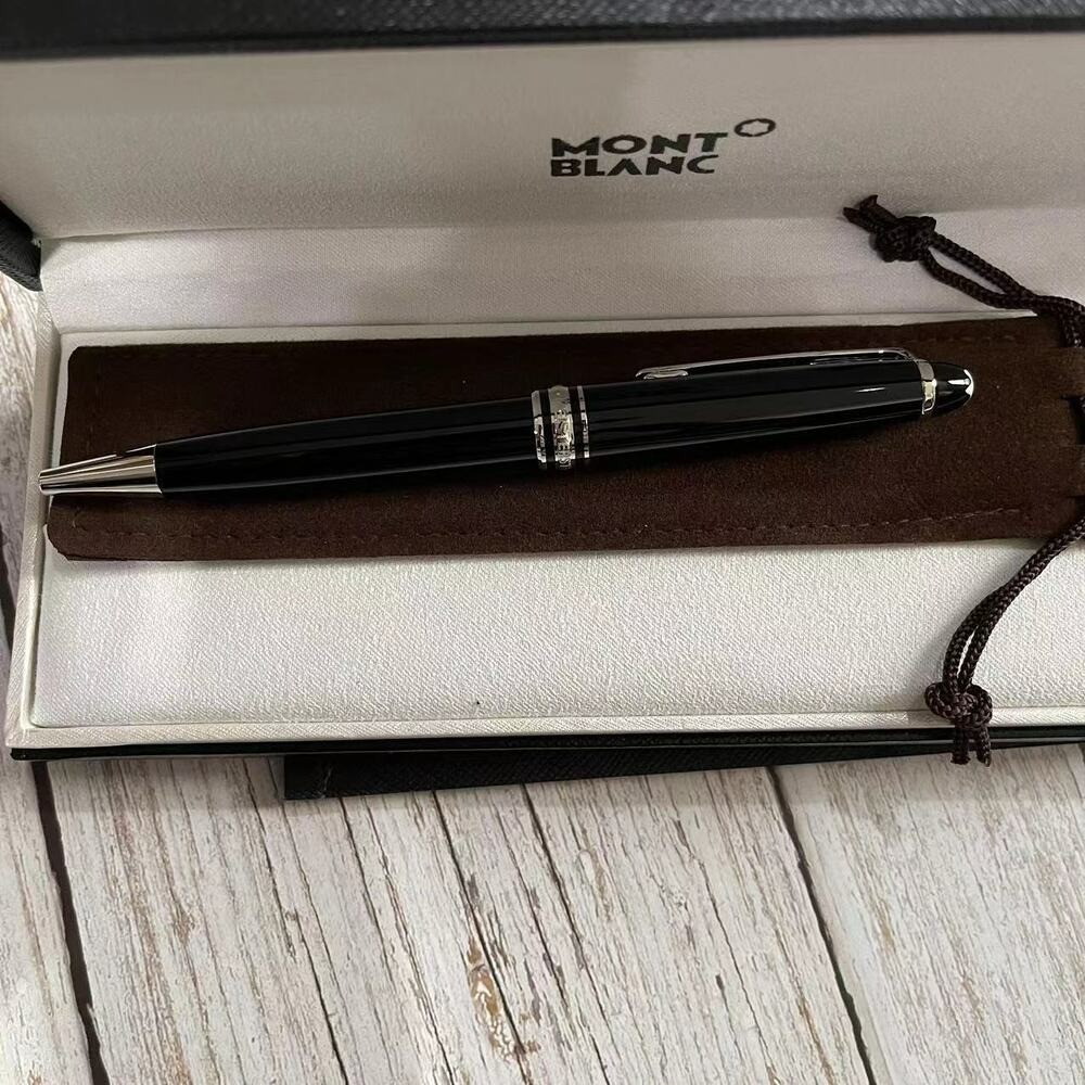 NEW Montblanc Platinum Finish Meisterstuck Classique Luxury Ballpoint Pen 164P