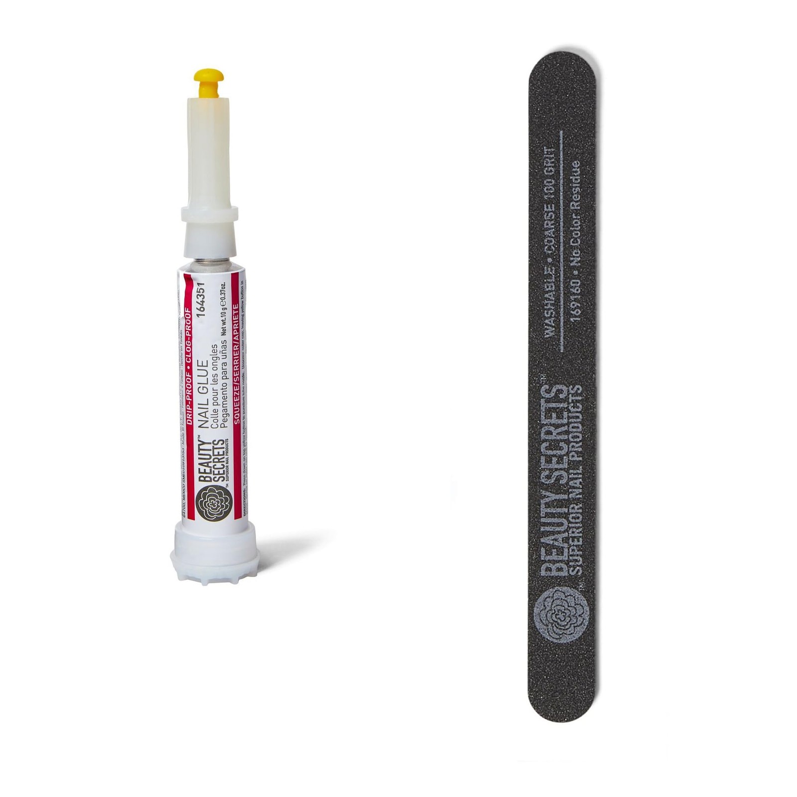 Beauty Secrets Drip & Clog Proof Nail Glue (1 Pack) Bundled Clear/Transparent 