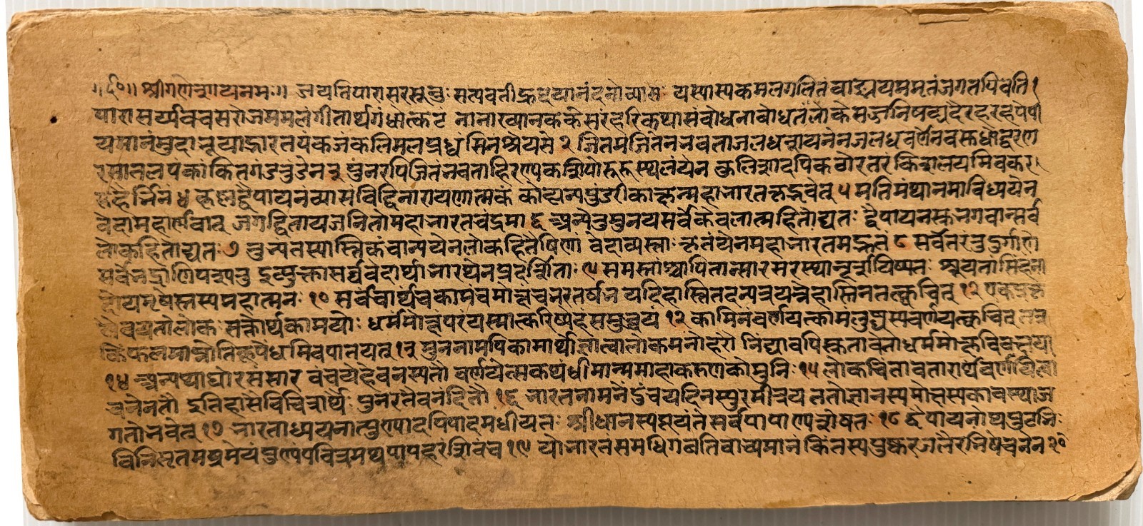 VINTAGE SANSKRIT/HINDI COMPLETE MANUSCRIPT 64 LEAVES-128 PAGES. INTERESTING.