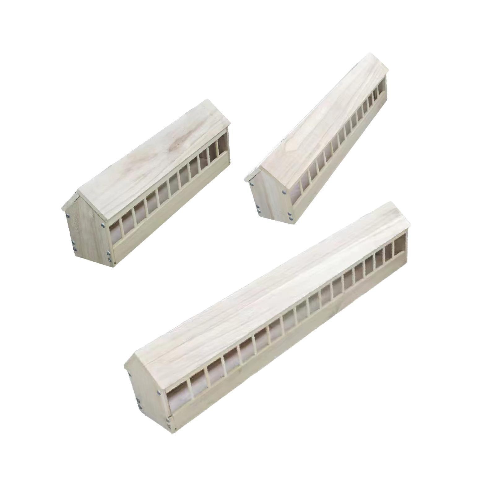 Pigeon Feeder Multi Slot Container Space Saving Bird Feeder Wooden Food