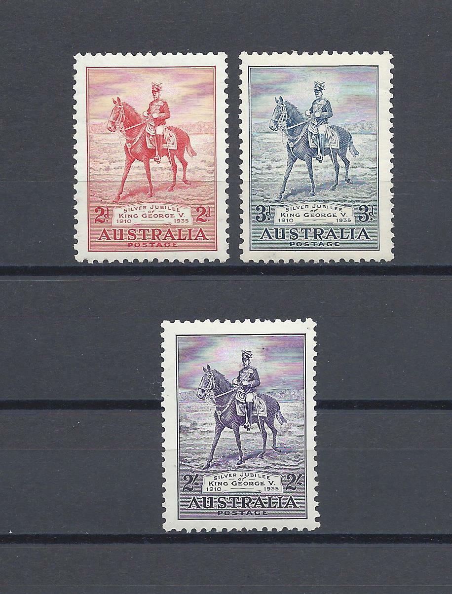 AUSTRALIA 1935 SG 156/158 MNH
