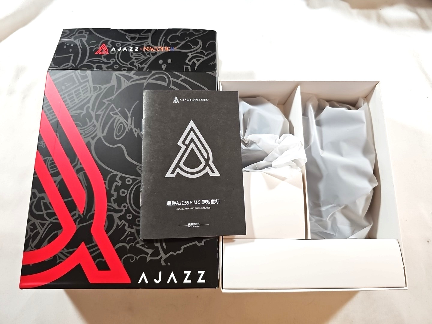 AJAZZ AJ159 Wireless Bluetooth Gaming Mouse - Black NEW Open Box